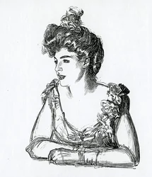 Ein Gibson-Mädchen, ca. 1902